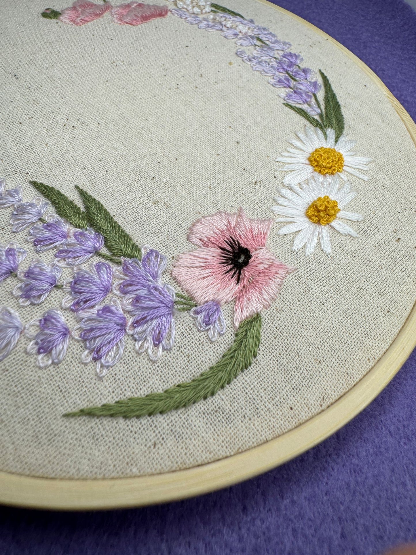 Floral Embroidery Hoop