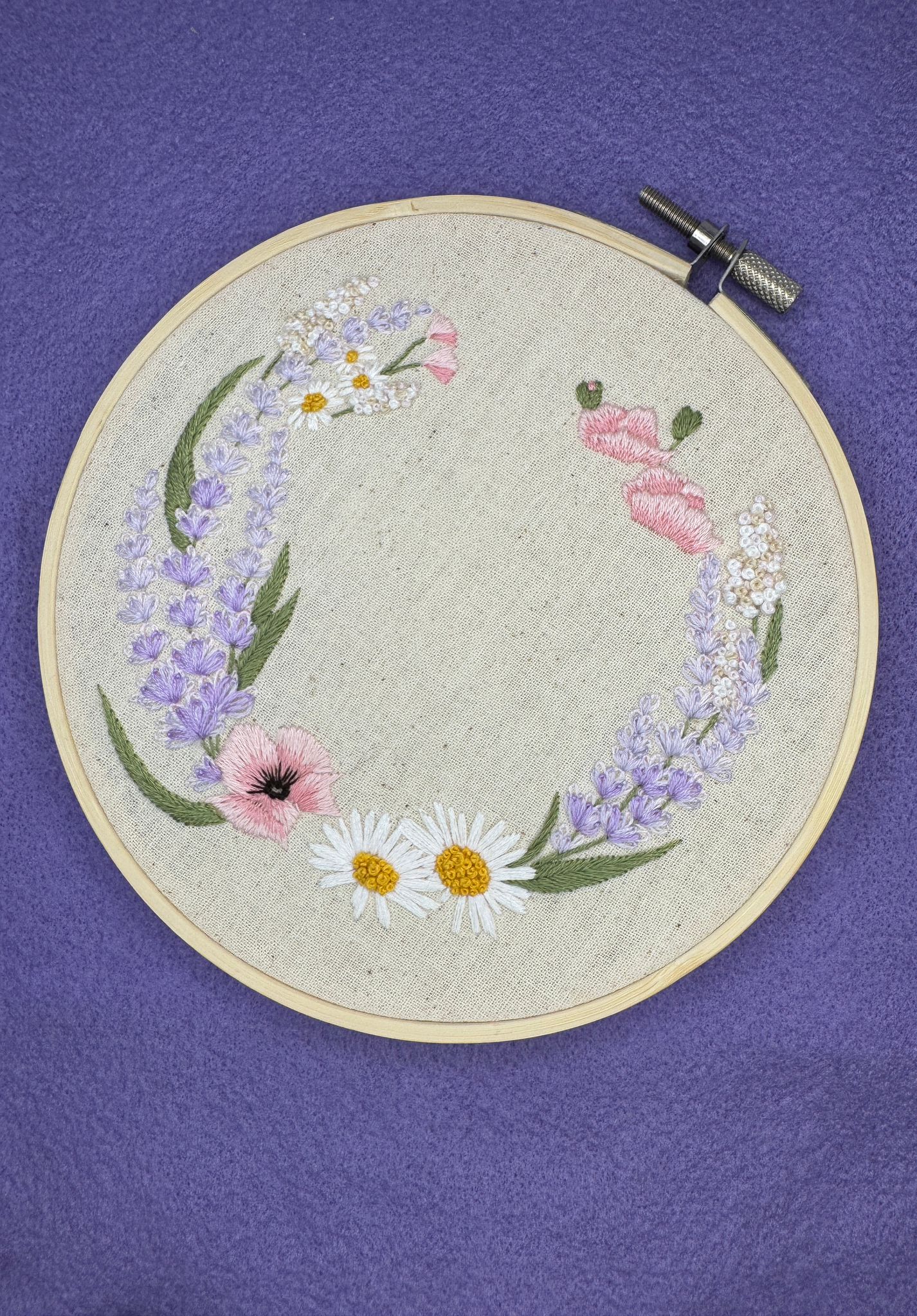 Floral Embroidery Hoop