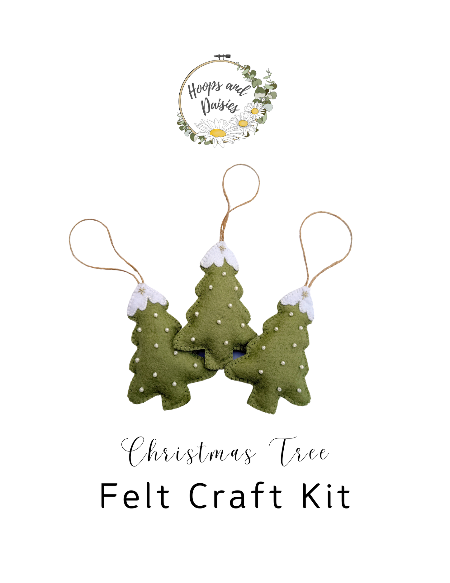 DIY Felt Christmas Tree Decorations Kit