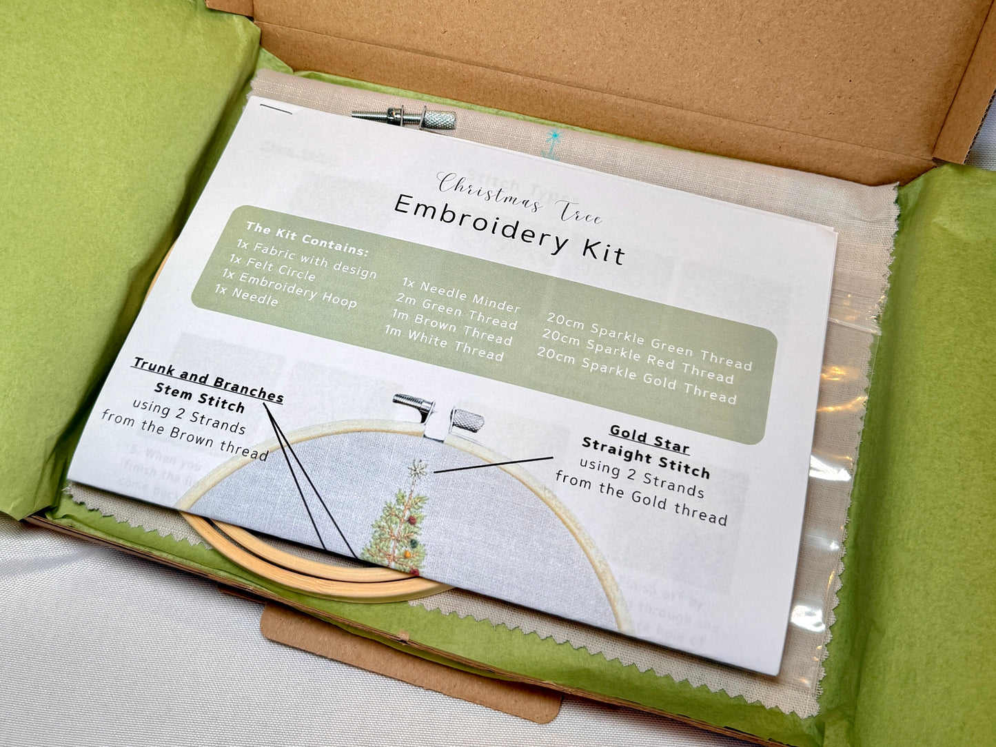 DIY Christmas Tree Embroidery Kit